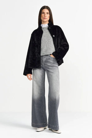 RICH ROYAL Rabbit Fake Fur Jacket