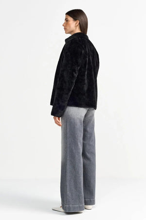RICH ROYAL Rabbit Fake Fur Jacket