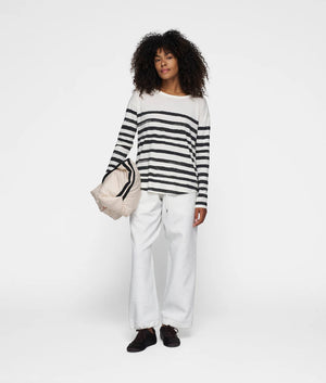 10DAYS 20-773 long sleeve tee painted stripes