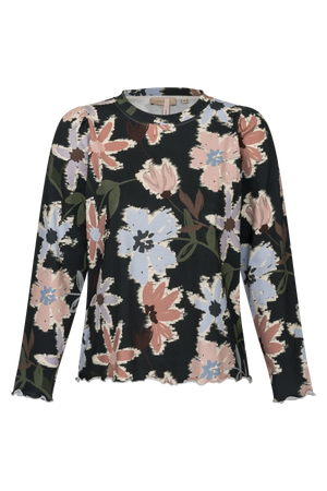 Bild in Slideshow öffnen, VON&amp;ZU 3874 Stehkragenshirt mit Puffärmeln
